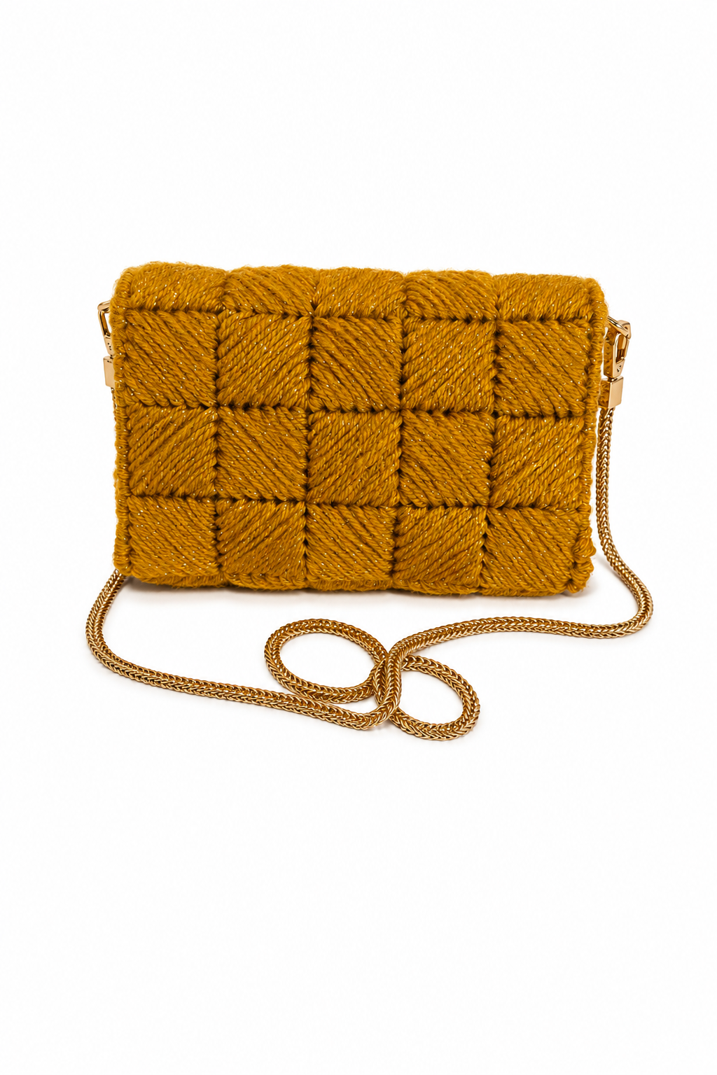 Bolso Tejido Mostaza · Geisa