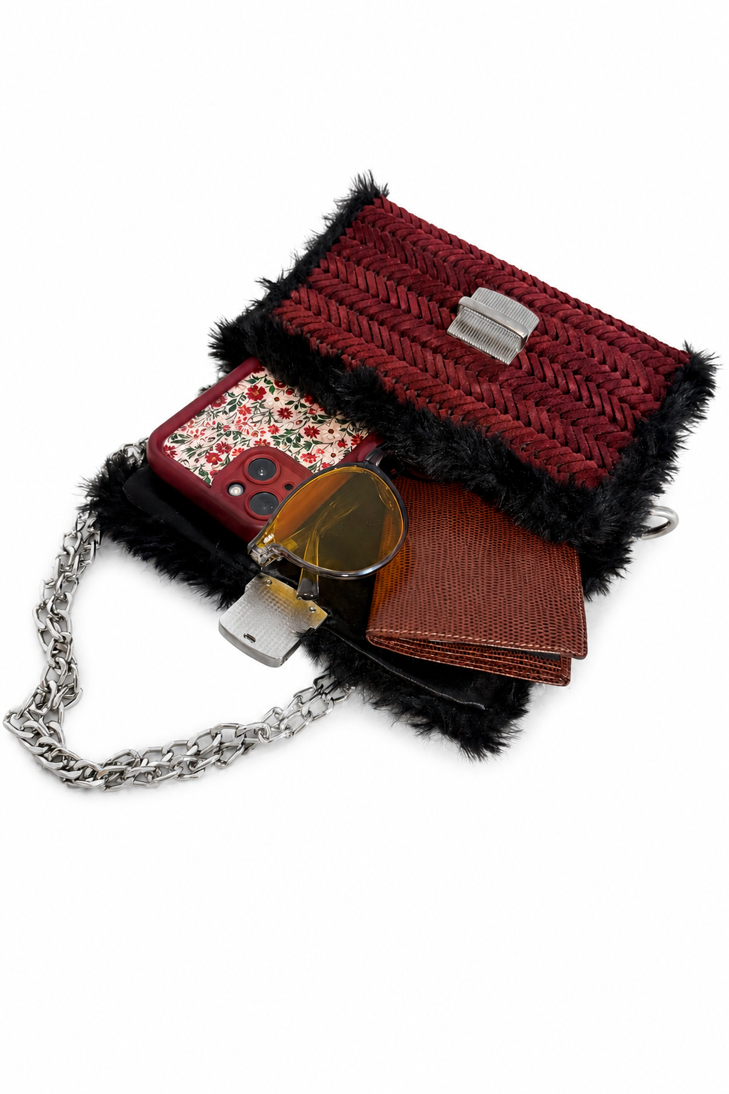 Bolso Baguette Burdeos · Geisa