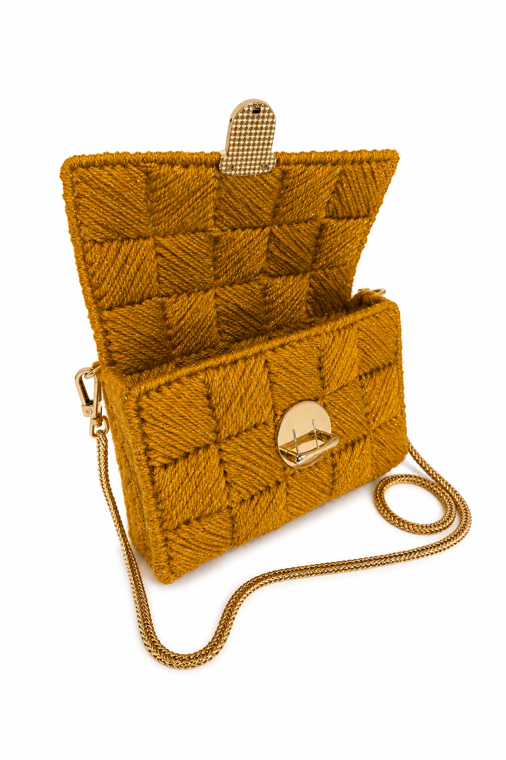 Bolso Tejido Mostaza · Geisa