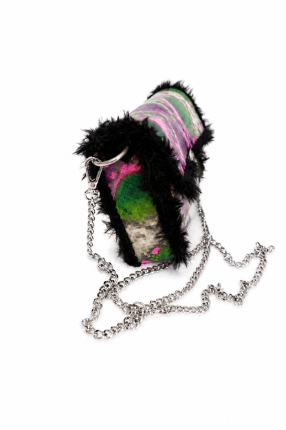 Bolso Cuero Fantasía Pitón Multicolor · Geisa