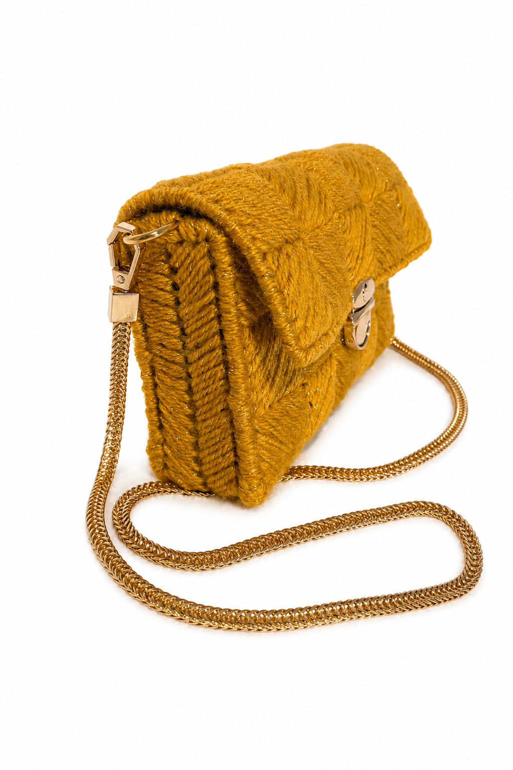 Bolso Tejido Mostaza · Geisa