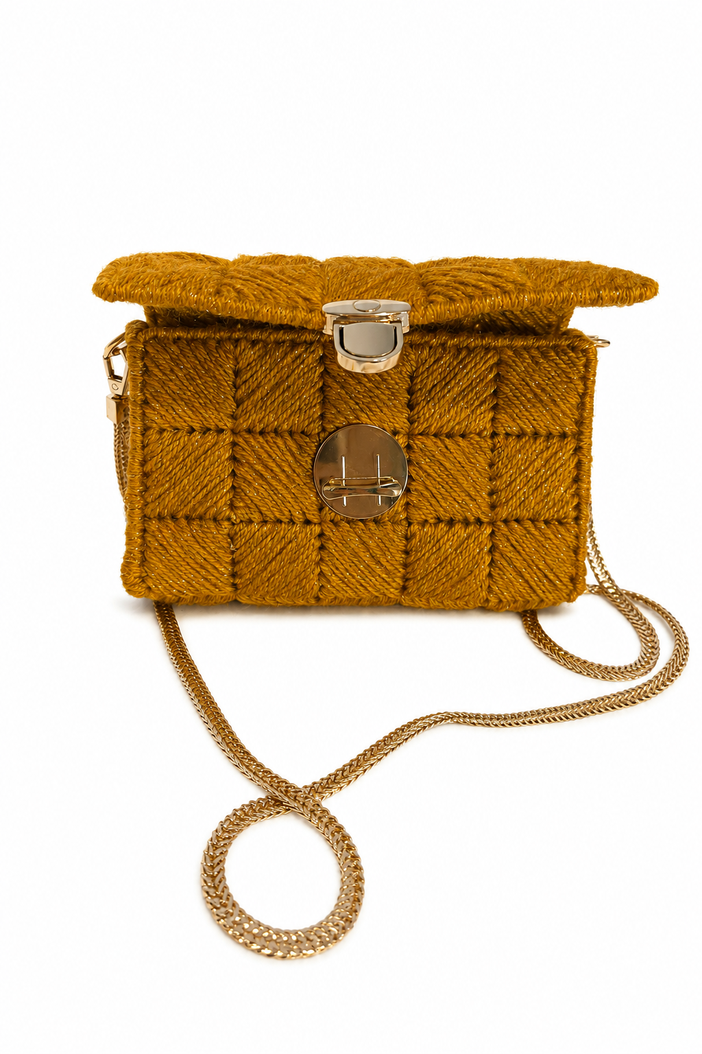 Bolso Tejido Mostaza · Geisa