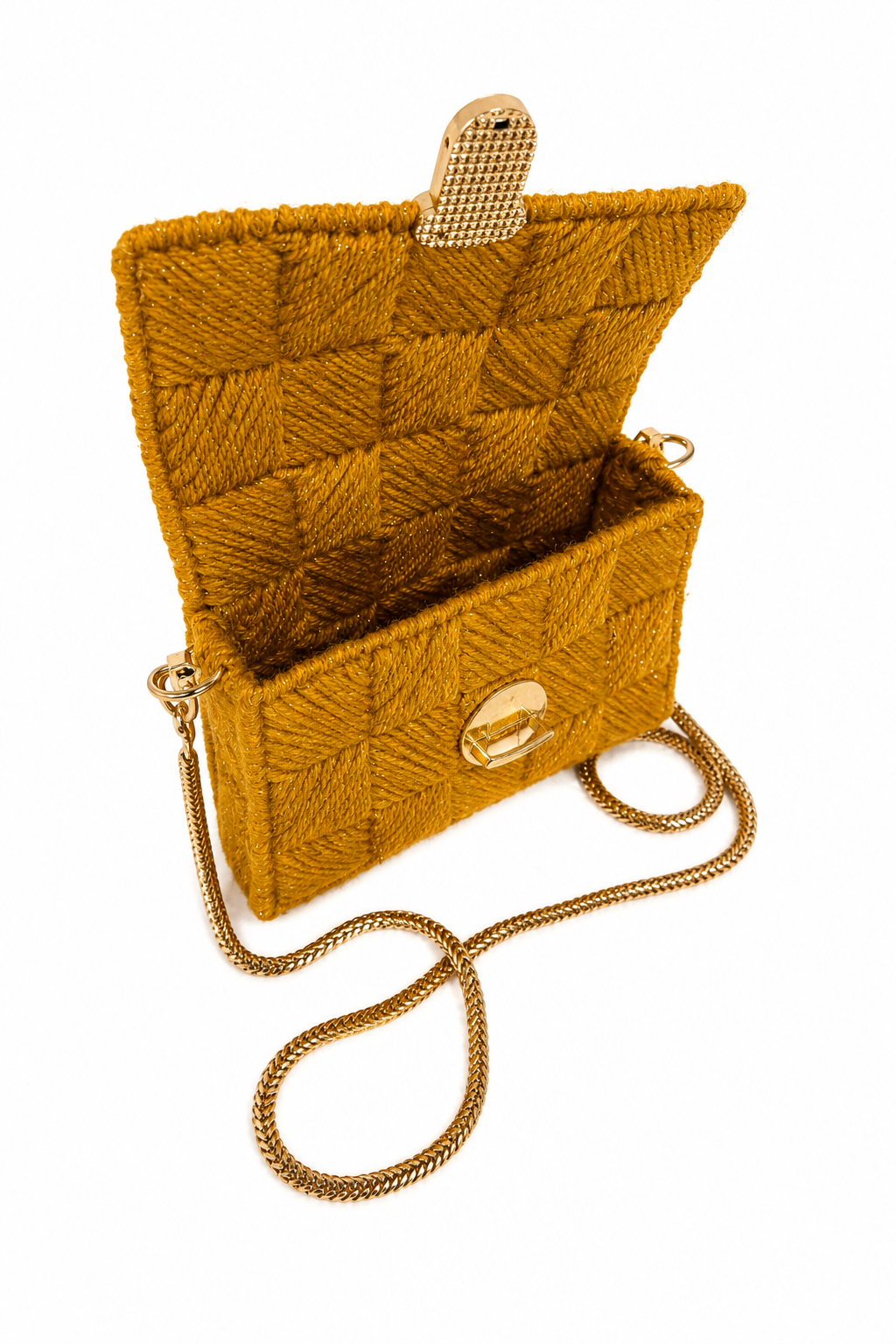 Bolso Tejido Mostaza · Geisa