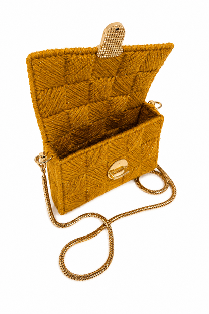 Bolso Tejido Mostaza · Geisa