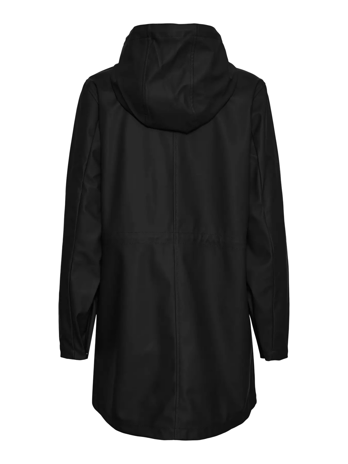 Chubasquero con Capucha Impermeable - Negro