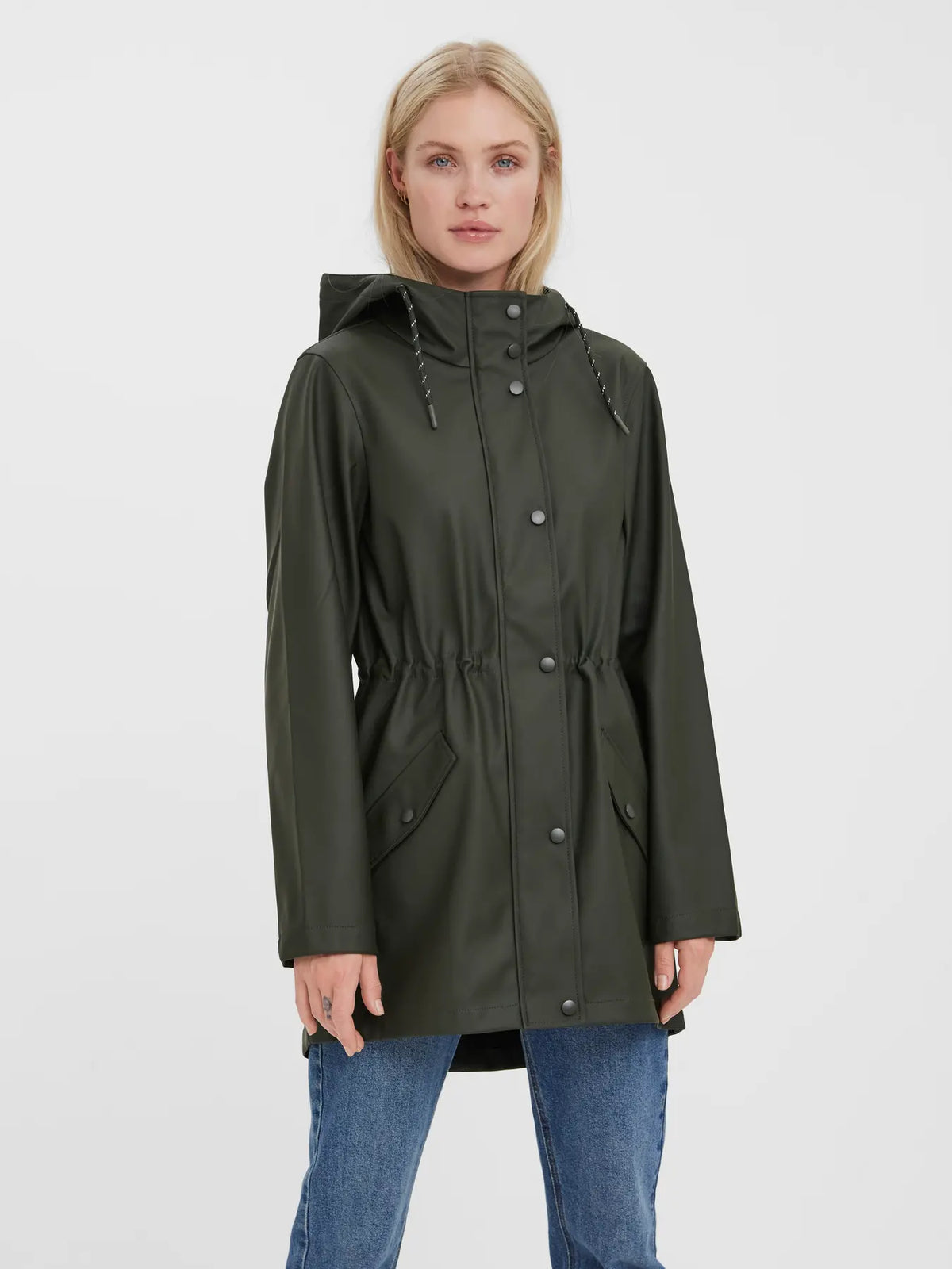 Chubasquero con Capucha Impermeable