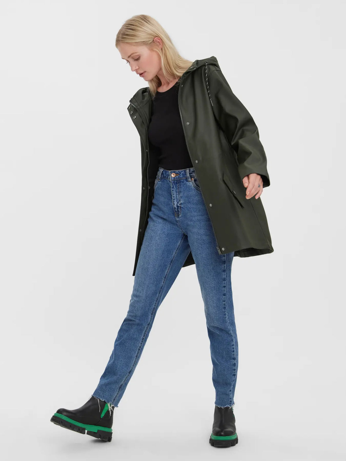 Chubasquero con Capucha Impermeable