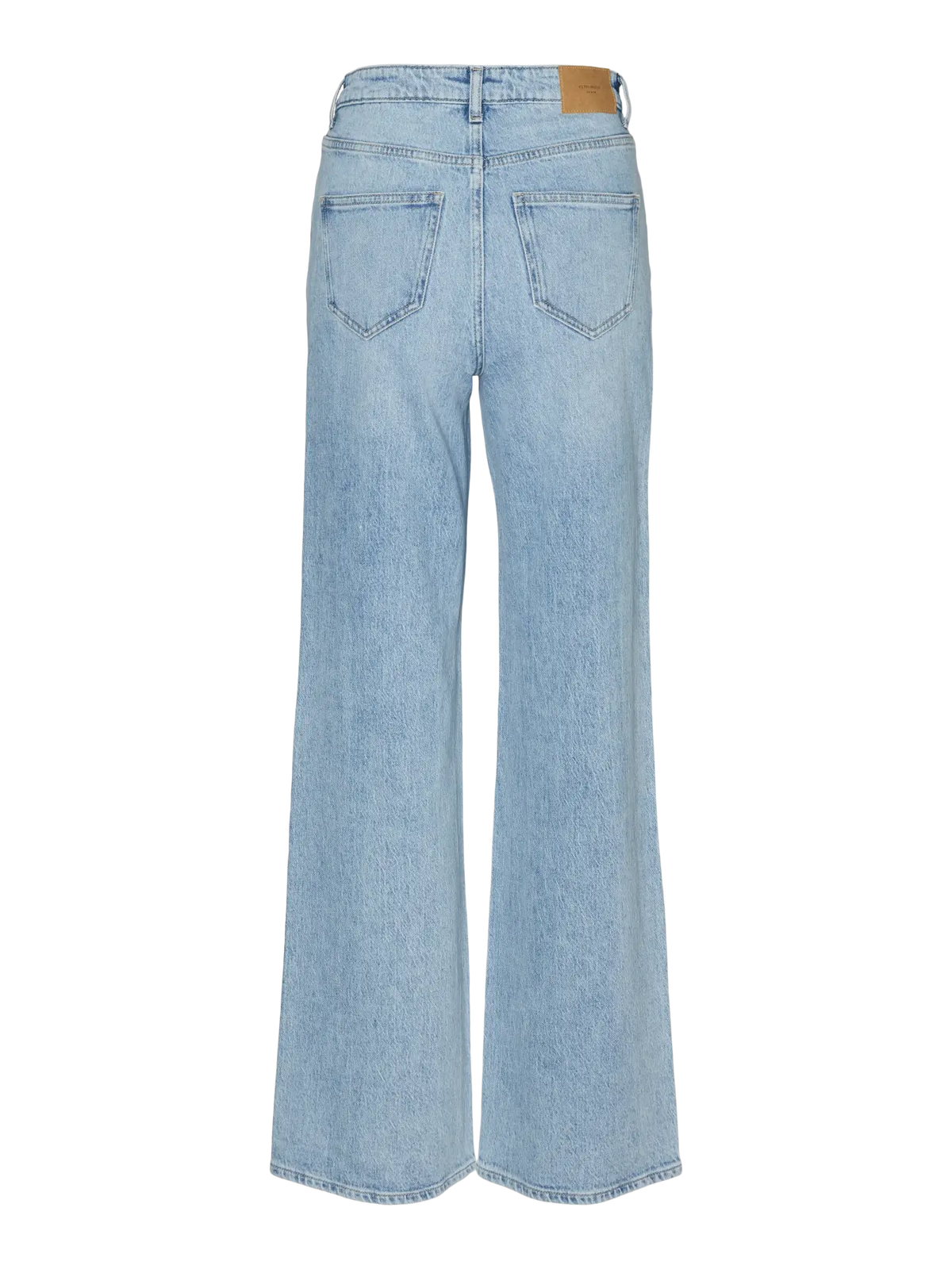 Jeans Wide Leg de Tiro Alto - Azul Claro