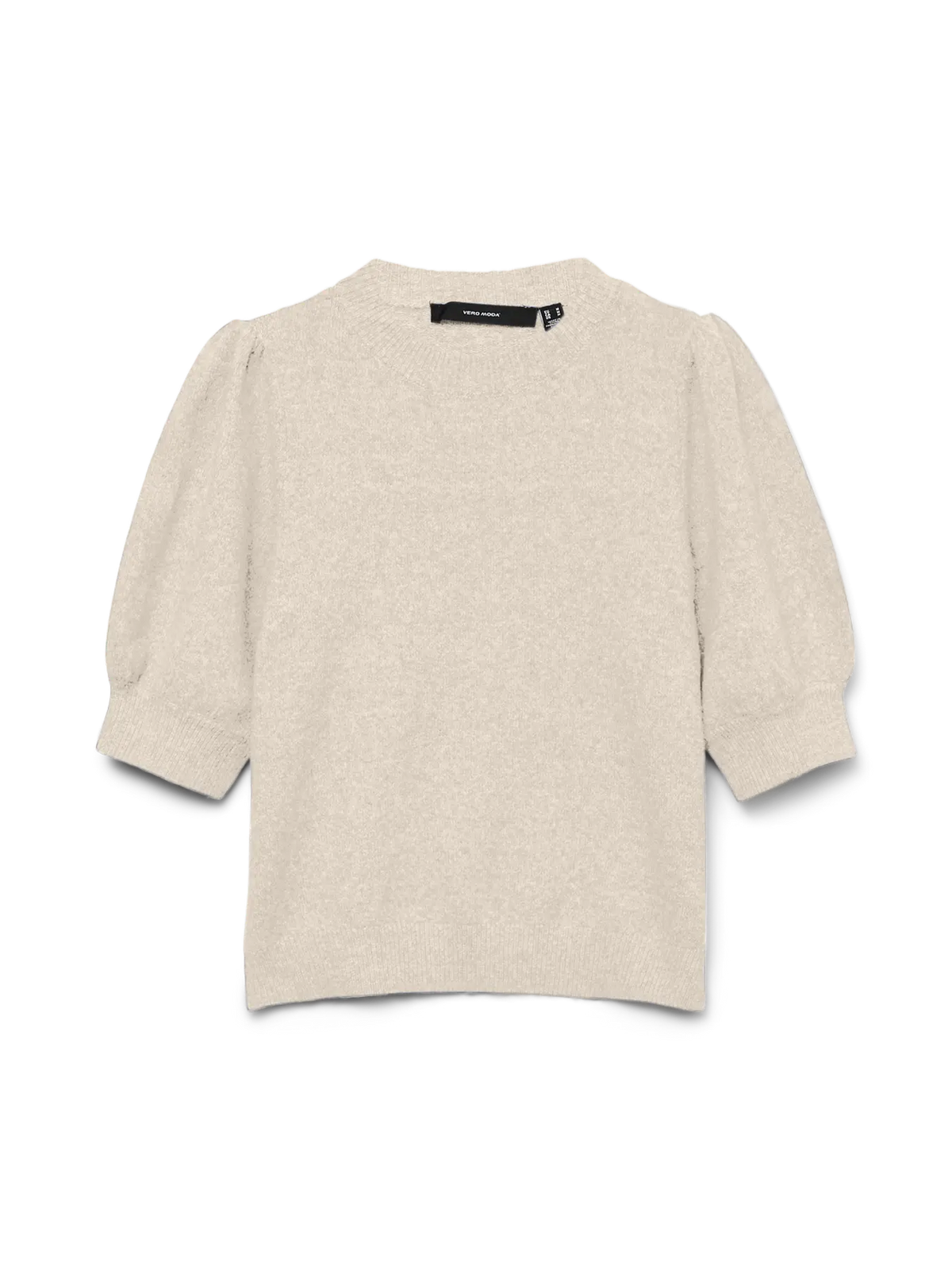 Pulóver de Manga Corta con Cuello Redondo - Birch