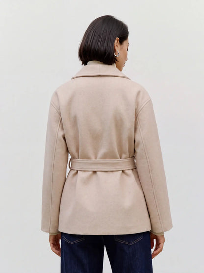 Chaqueta Cruzada con Cinturón